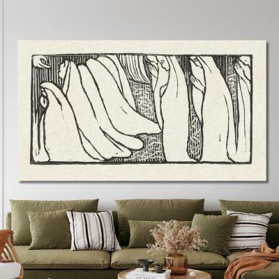 Illustration For Poem From Poetry Collection Sagesse By Paul Verlaine 2 Maurice Denis mdn21 canvas print 