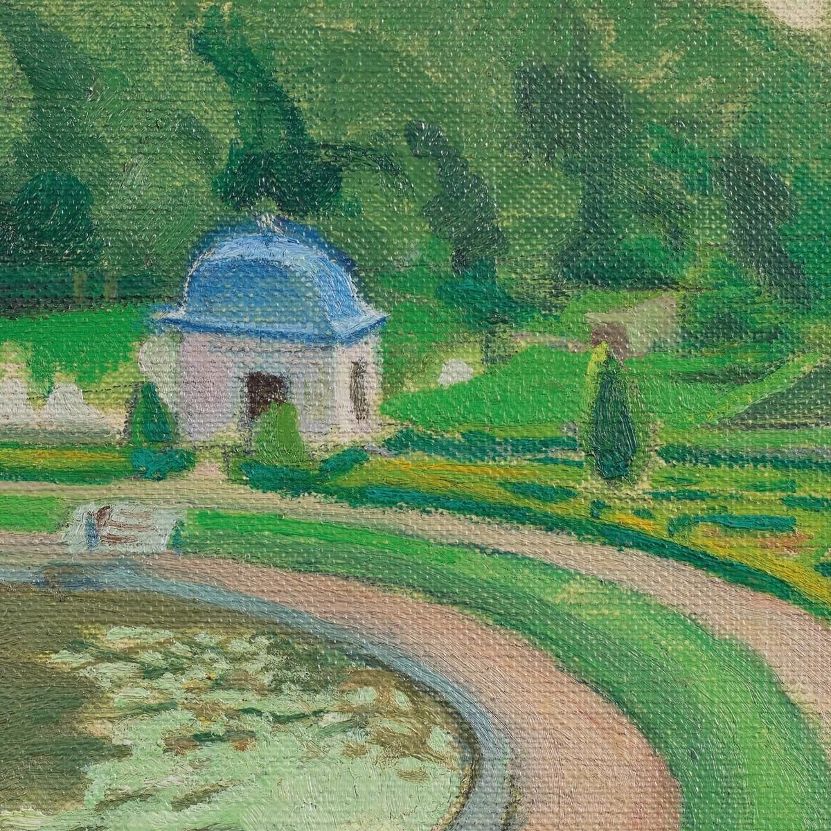 Rosanbo Castle The Basin And The Pavilions Sketch 2 Maurice Denis mdn31 canvas print
