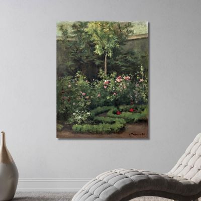 A Rose Garden 1862 Digital Camille Pissarro cps6 canvas print 