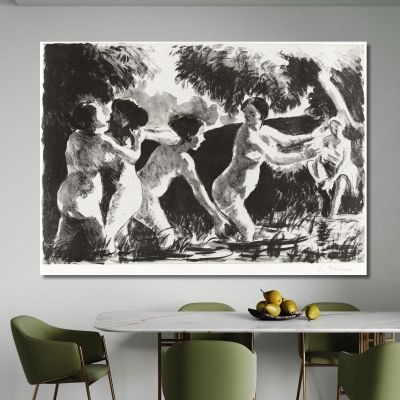 Bathers Wrestling Ca 1896 Camille Pissarro cps13 canvas print 