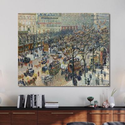 Boulevard Of The Italians Morning Sunlight 1897 Camille Pissarro cps14 canvas print 