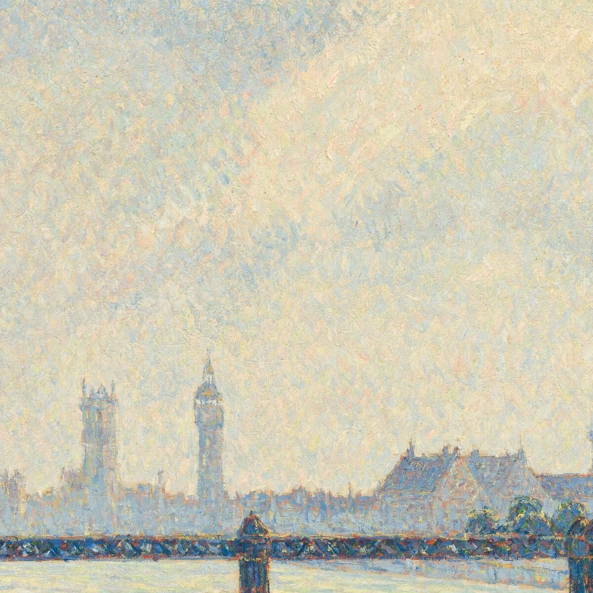 Charing Cross Bridge London 1890 Camille Pissarro cps18 canvas print