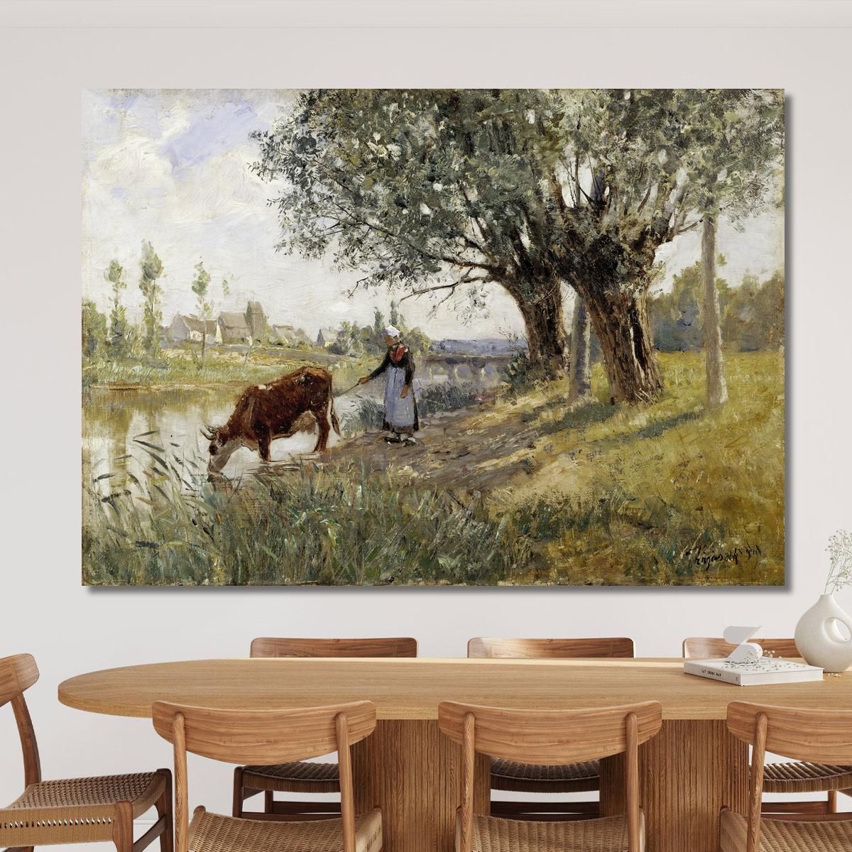 Countryside Near Grez-Sur-Loing Camille Pissarro cps22 canvas print 