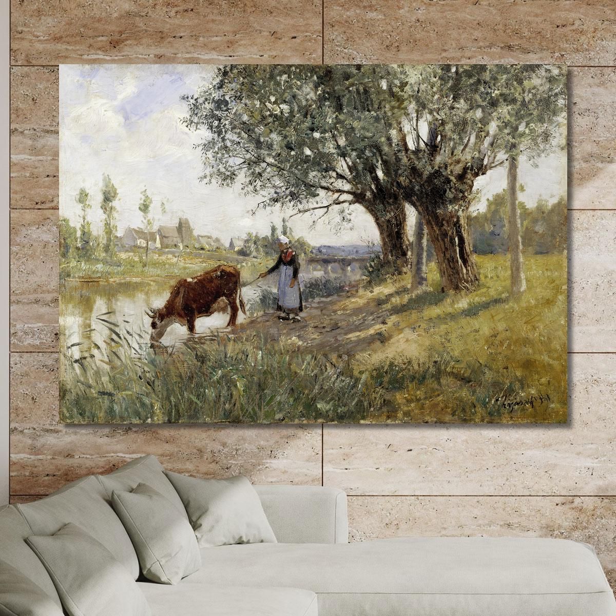 Countryside Near Grez-Sur-Loing Camille Pissarro cps22 canvas print 