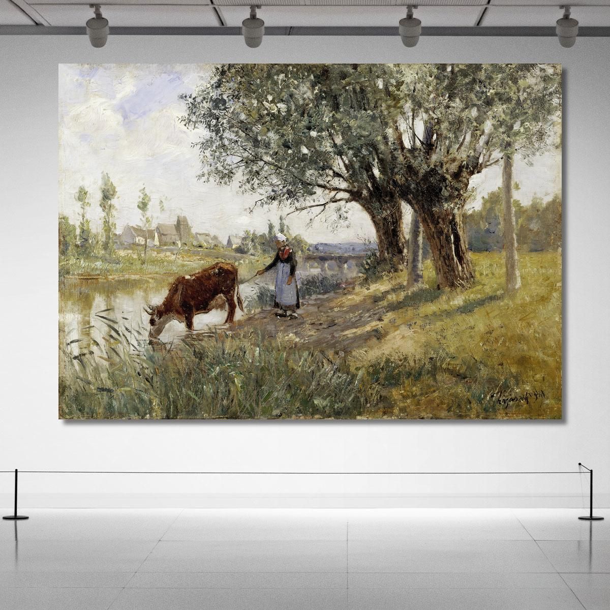 Countryside Near Grez-Sur-Loing Camille Pissarro cps22 canvas print 