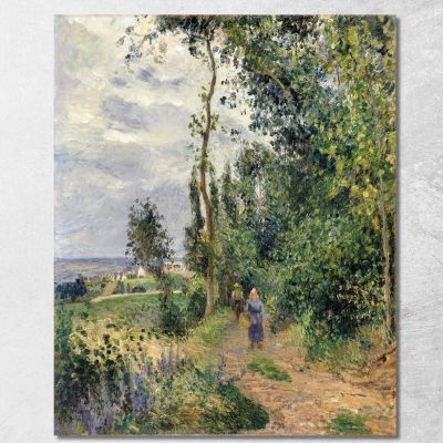 Côte Des Grouettes Near Pontoise Camille Pissarro cps23 canvas print 