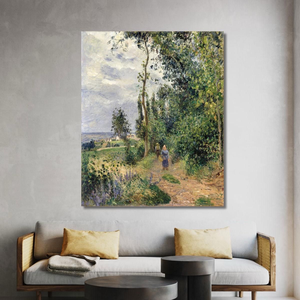 Côte Des Grouettes Near Pontoise Camille Pissarro cps23 canvas print 