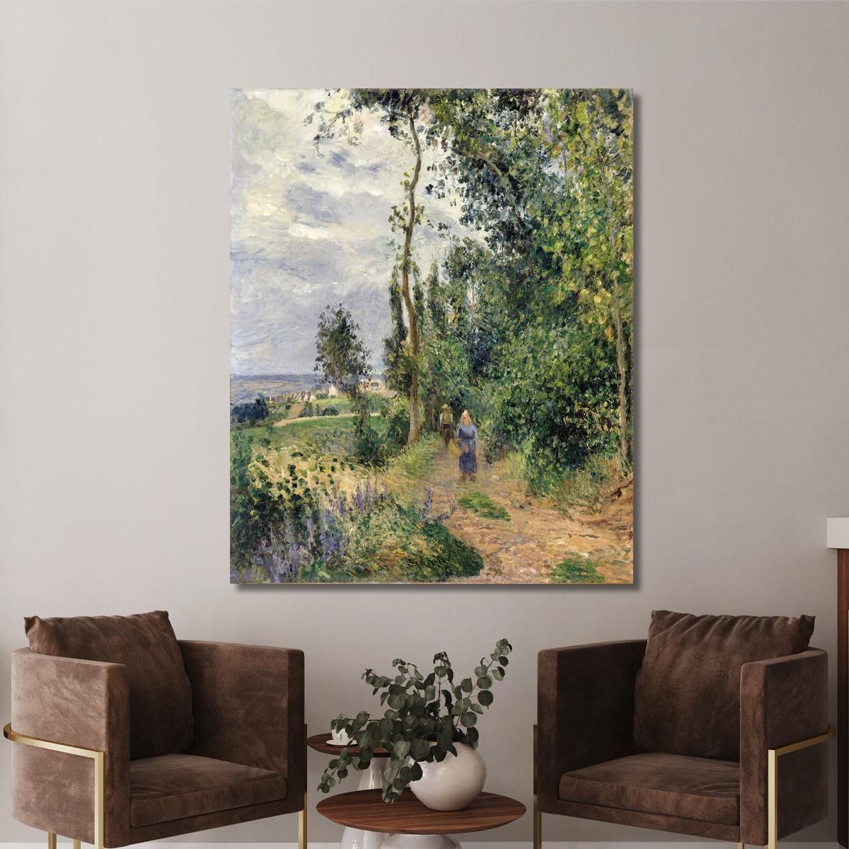 Côte Des Grouettes Near Pontoise Camille Pissarro cps23 canvas print 