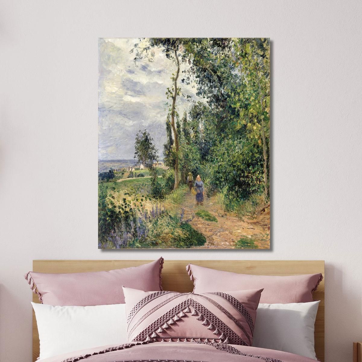 Côte Des Grouettes Near Pontoise Camille Pissarro cps23 canvas print 
