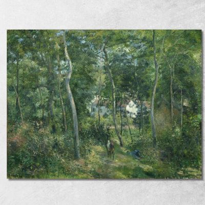 Edge Of The Woods Near L Hermitage Pontoise Camille Pissarro cps24 canvas print 