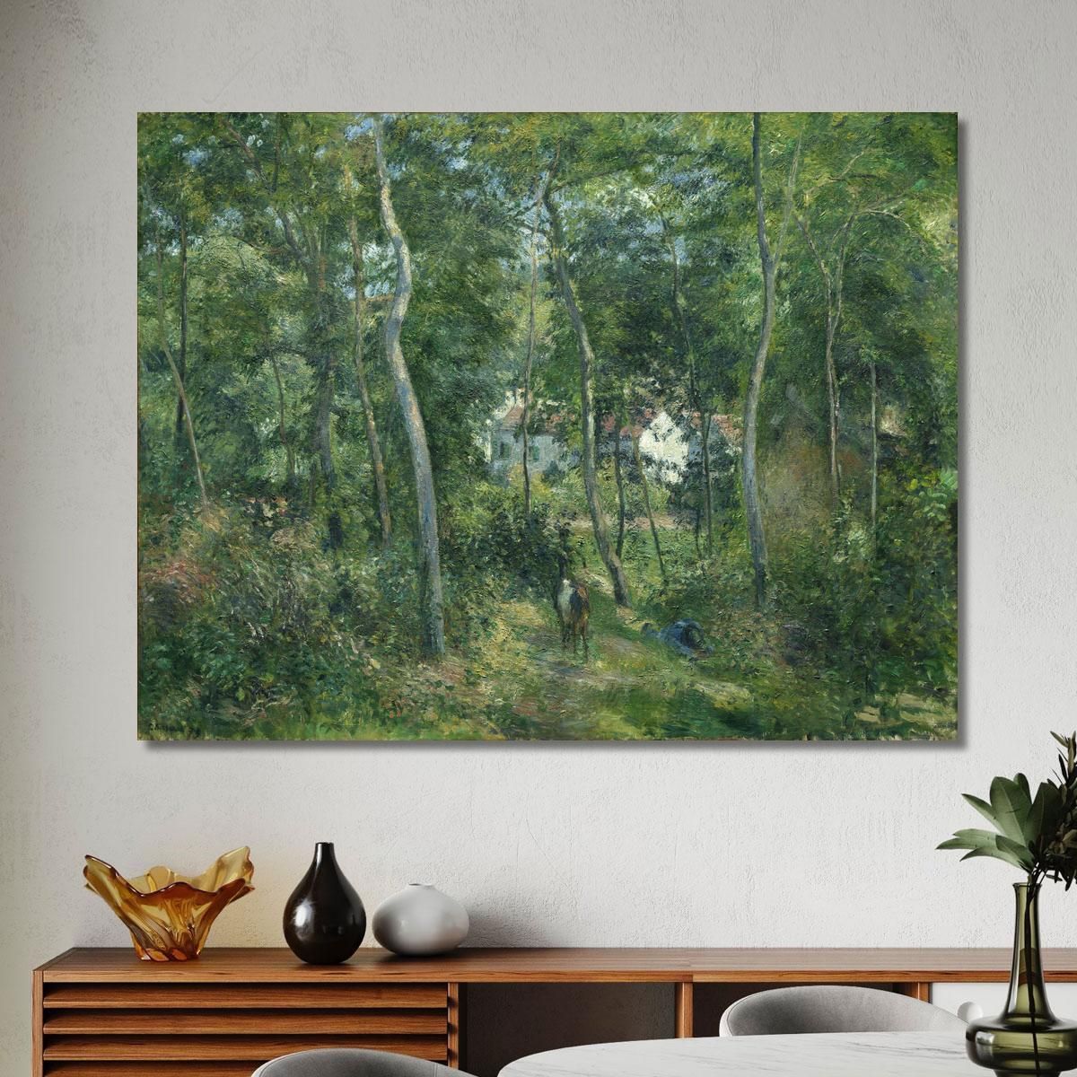 Edge Of The Woods Near L Hermitage Pontoise Camille Pissarro cps24 canvas print 