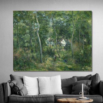 Edge Of The Woods Near L Hermitage Pontoise Camille Pissarro cps24 canvas print 