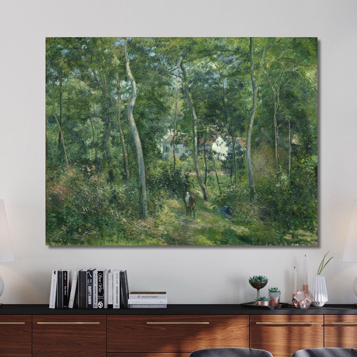 Edge Of The Woods Near L Hermitage Pontoise Camille Pissarro cps24 canvas print 