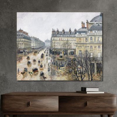 French Theater Square Paris 1898 Camille Pissarro cps27 canvas print 