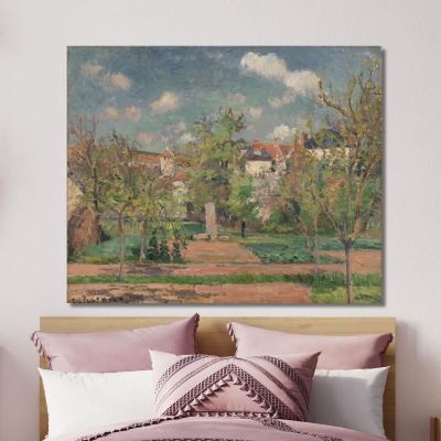 Garden In Full Sunlight Le Jardin Au Grand Soleil Pontoise Camille Pissarro cps28 canvas print 