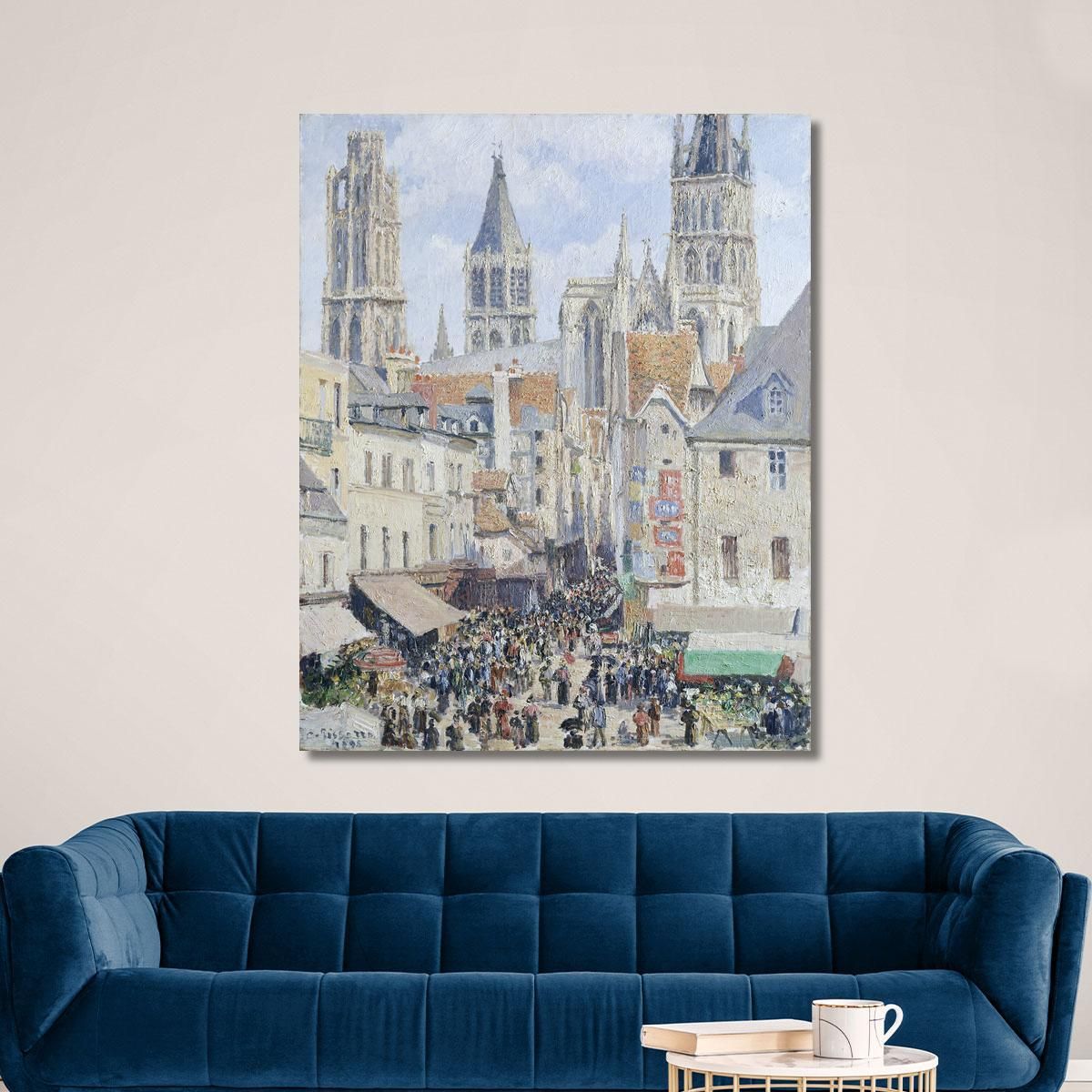Grocery Street Rouen 1898 Camille Pissarro cps29 canvas print 