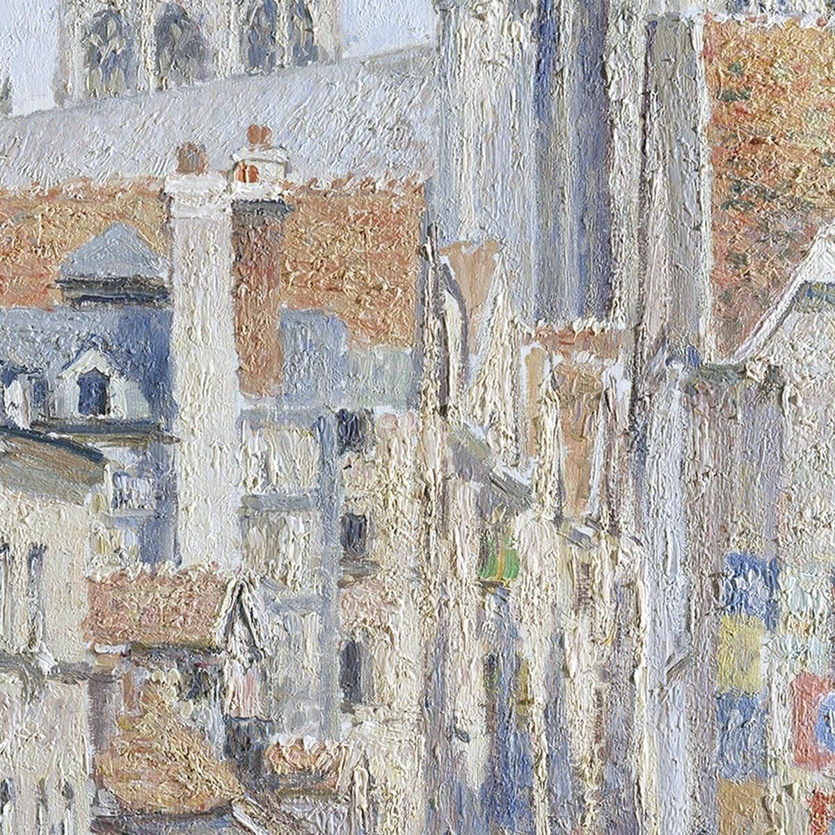 Grocery Street Rouen 1898 Camille Pissarro cps29 canvas print