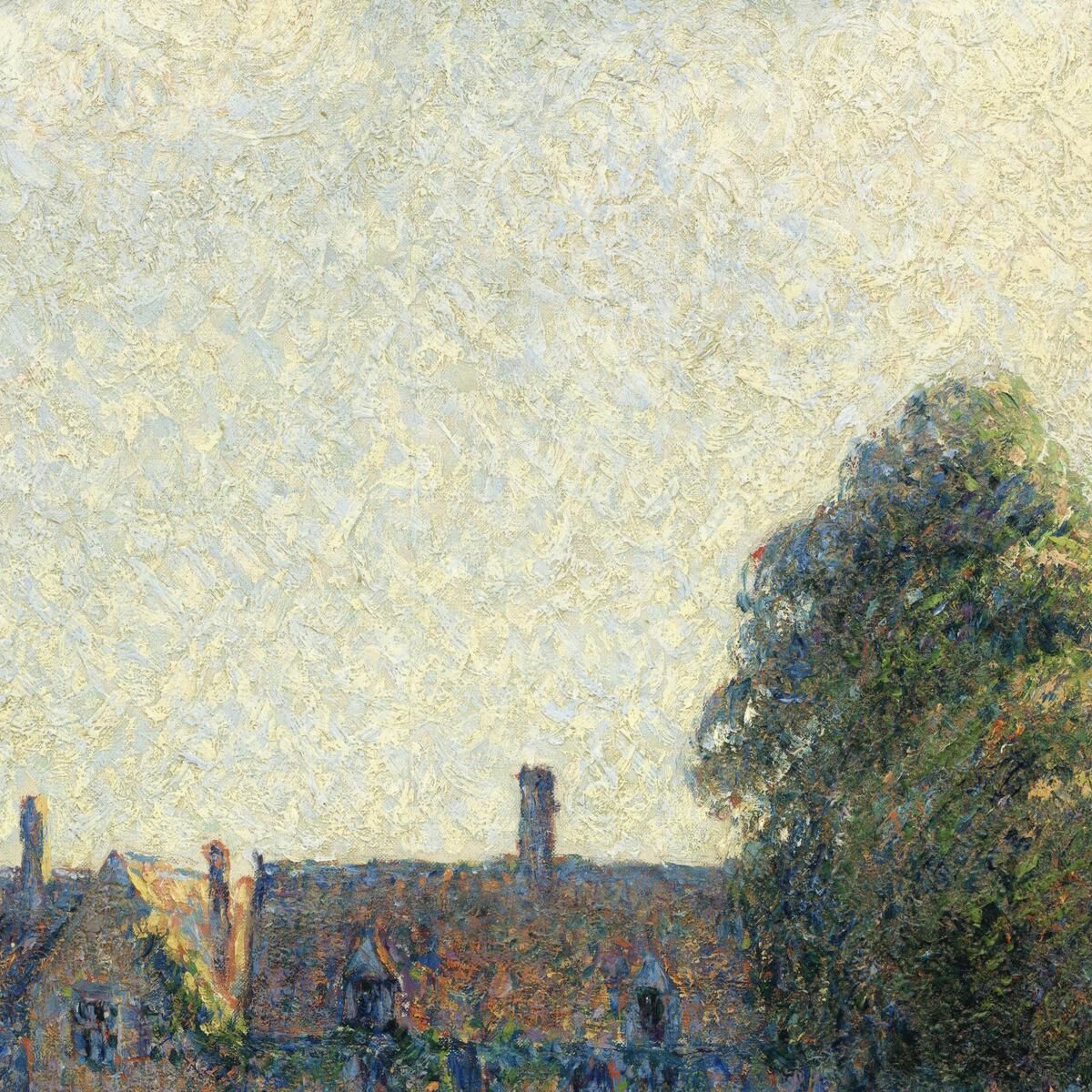 Hampton Court Green 1891 Camille Pissarro cps31 canvas print