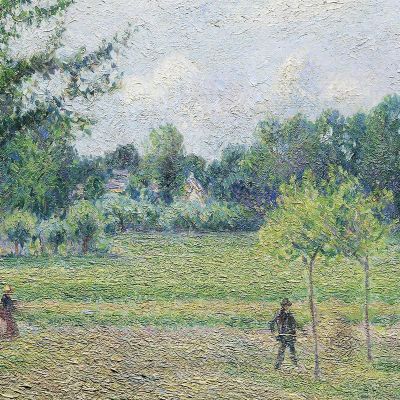 Haymaking At Éragny 1892 Camille Pissarro cps32 canvas print