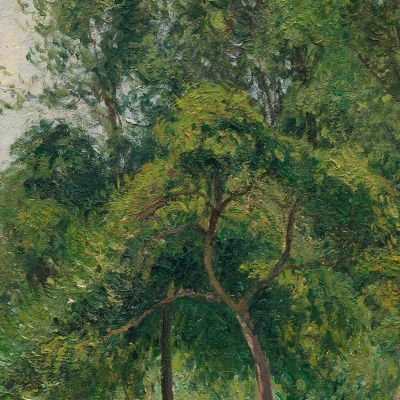 Haystacks Morning Eragny Camille Pissarro cps33 canvas print