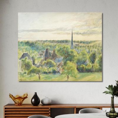 Landscape At Eragny 1890 Camille Pissarro cps37 canvas print 