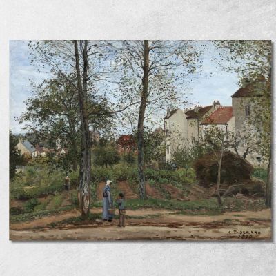 Landscape At Louveciennes Autumn 1870 Camille Pissarro cps39 canvas print 