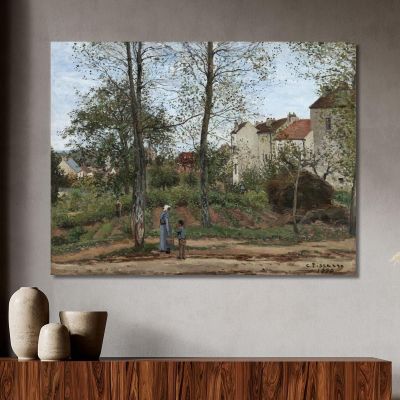 Landscape At Louveciennes Autumn 1870 Camille Pissarro cps39 canvas print 