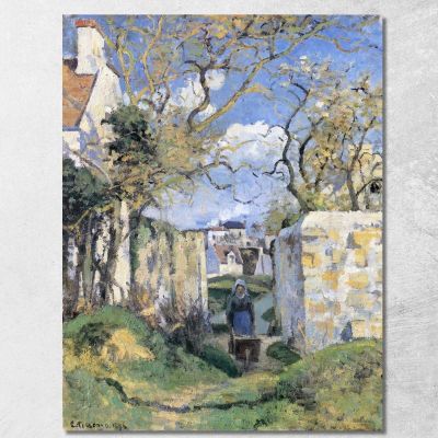 Landscape From Pontoise 1874 Camille Pissarro cps41 canvas print