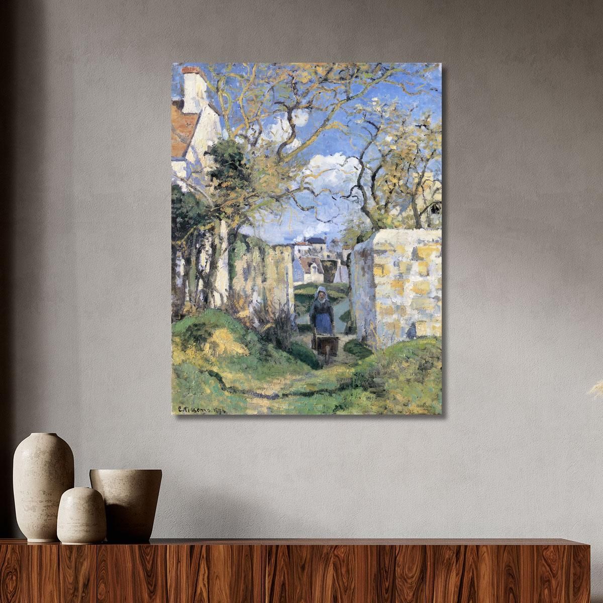 Landscape From Pontoise 1874 Camille Pissarro cps41 canvas print 