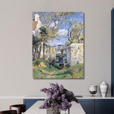 Landscape From Pontoise 1874 Camille Pissarro cps41 canvas print 