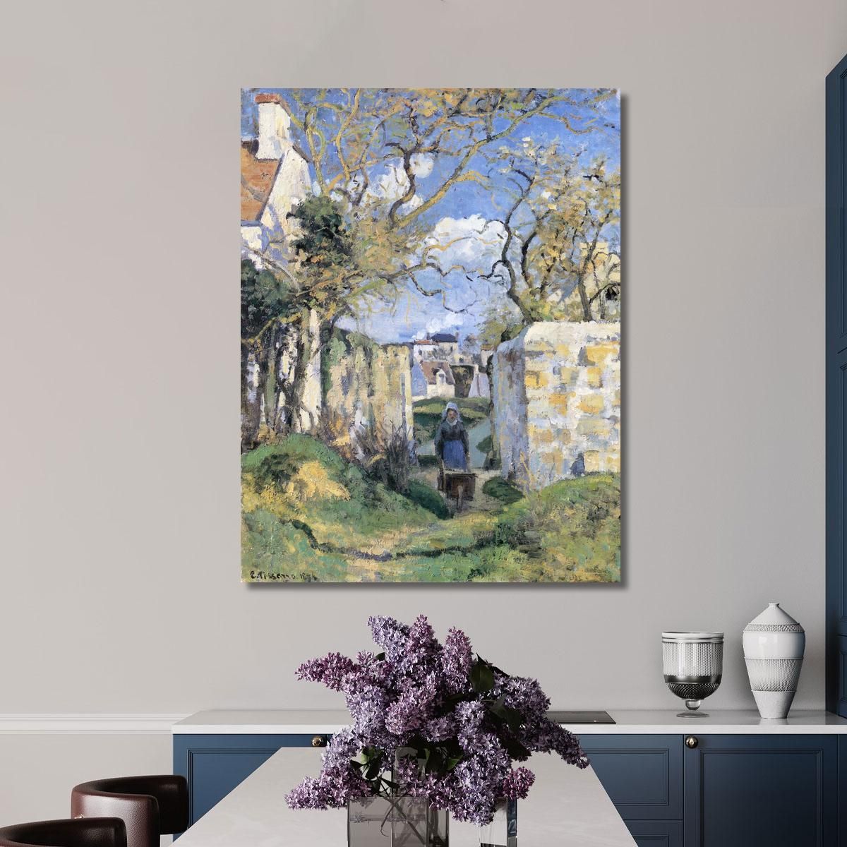 Landscape From Pontoise 1874 Camille Pissarro cps41 canvas print 