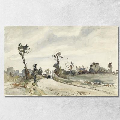 Louveciennes Route De Saint-Germain 1871 Camille Pissarro cps43 canvas print 