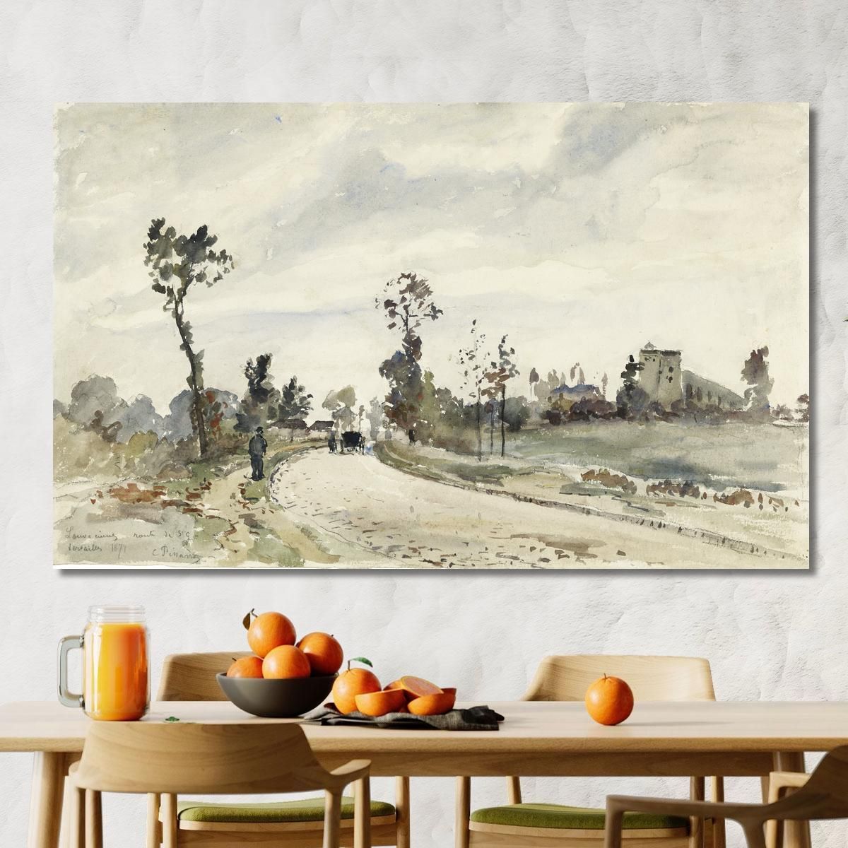 Louveciennes Route De Saint-Germain 1871 Camille Pissarro cps43 canvas print 