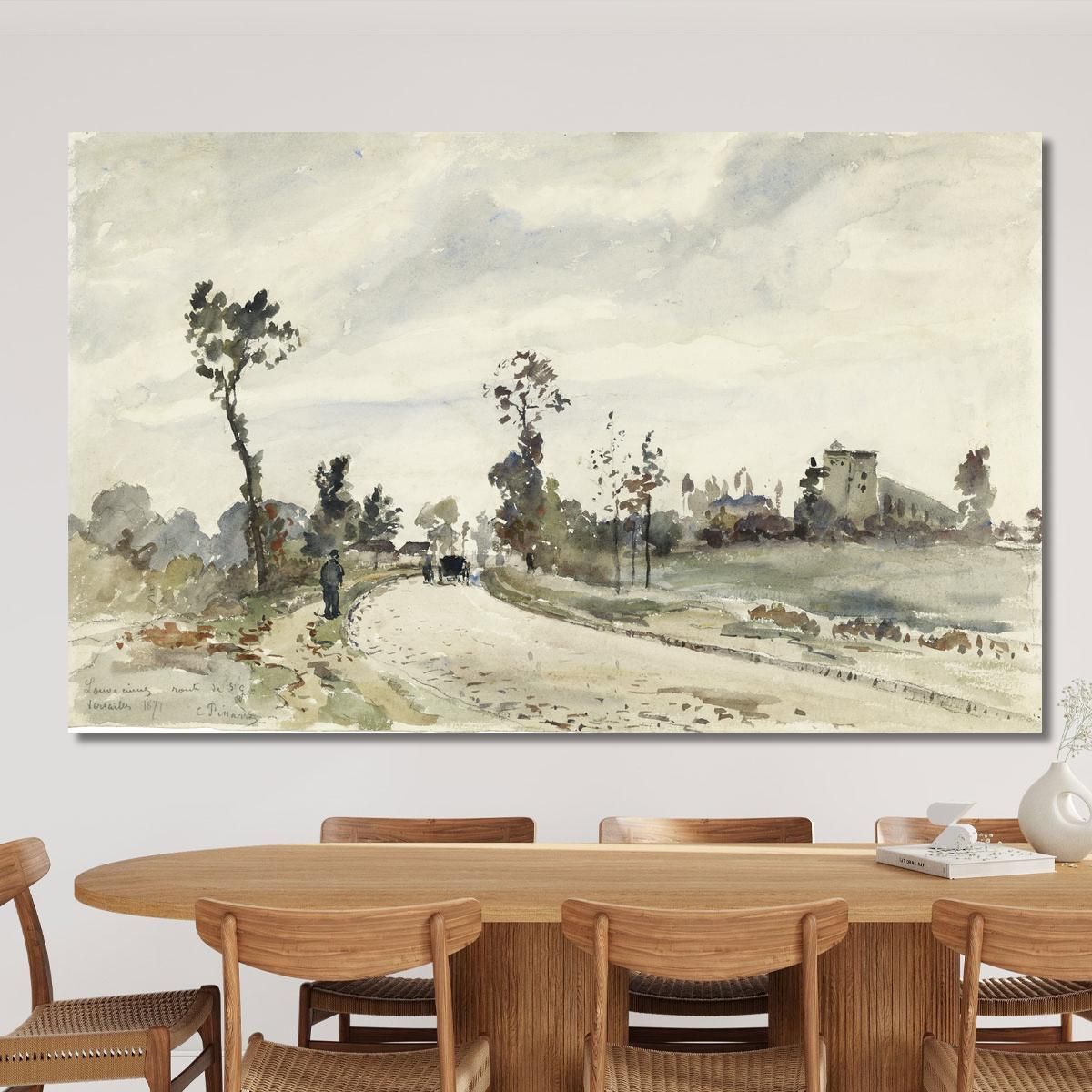 Louveciennes Route De Saint-Germain 1871 Camille Pissarro cps43 canvas print 