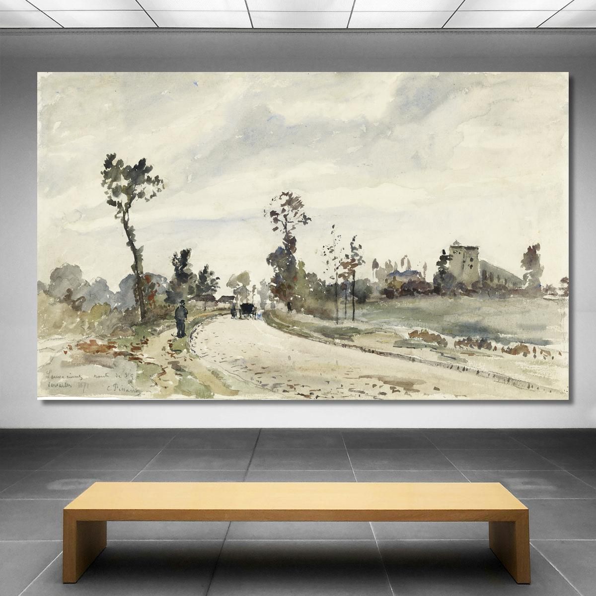 Louveciennes Route De Saint-Germain 1871 Camille Pissarro cps43 canvas print 
