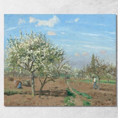 Orchard In Bloom Louveciennes 1872 Camille Pissarro cps45 canvas print 