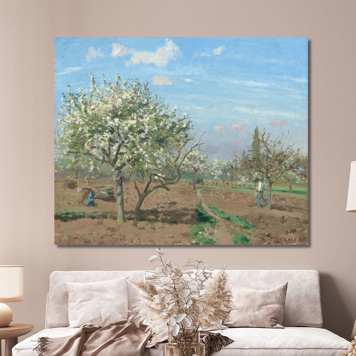Orchard In Bloom Louveciennes 1872 Camille Pissarro cps45 canvas print 