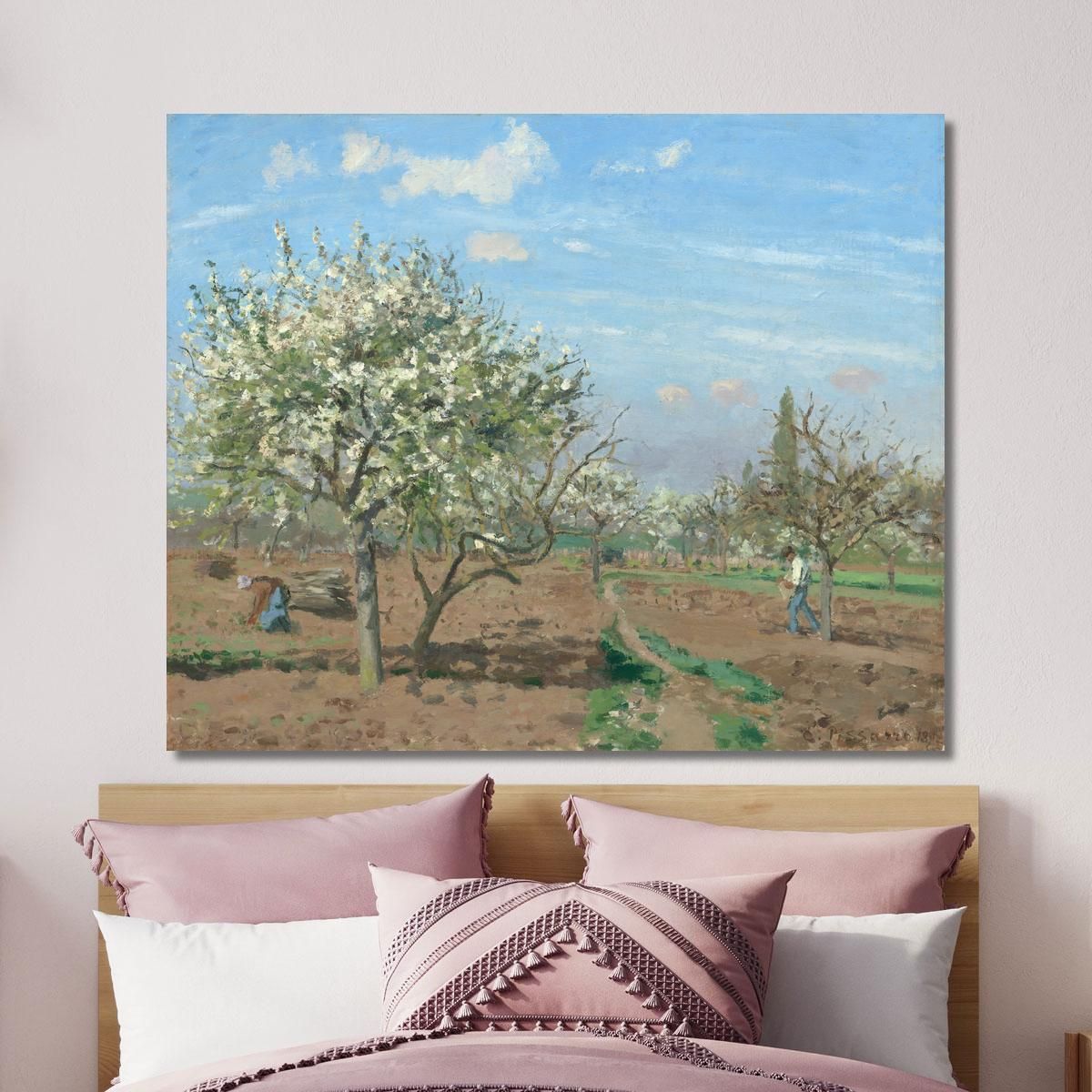 Orchard In Bloom Louveciennes 1872 Camille Pissarro cps45 canvas print 