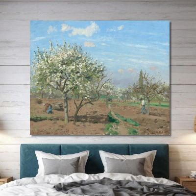 Orchard In Bloom Louveciennes 1872 Camille Pissarro cps45 canvas print 