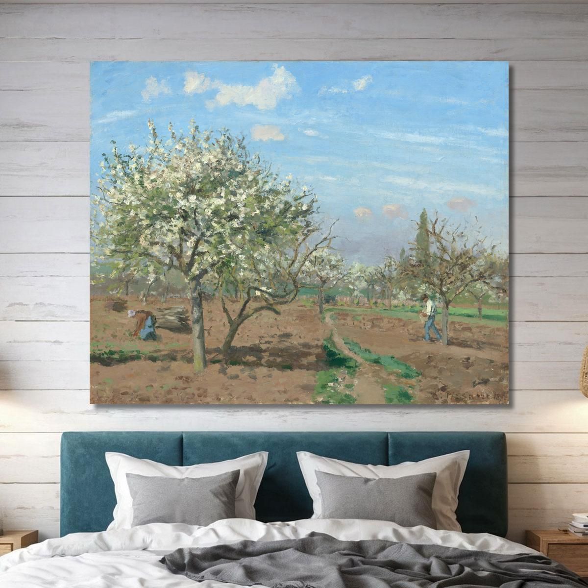 Orchard In Bloom Louveciennes 1872 Camille Pissarro cps45 canvas print 