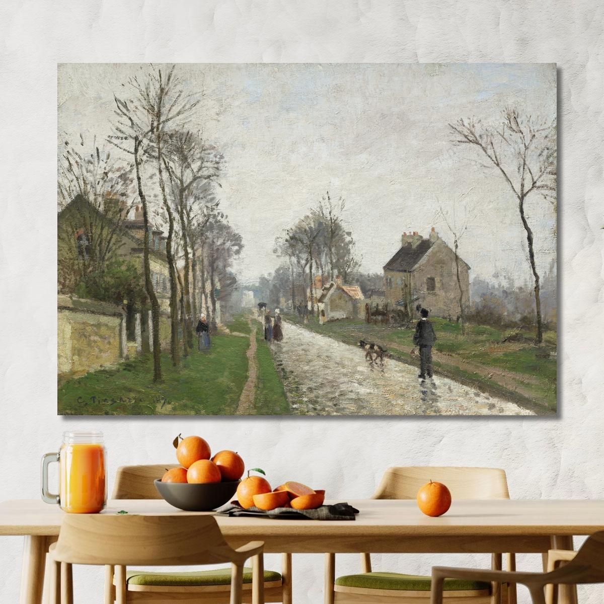 The Road From Louveciennes 1870 Camille Pissarro cps47 canvas print 