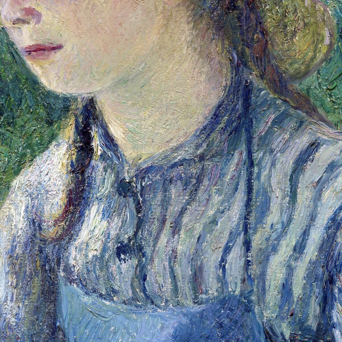 Peasant Girl With A Straw Hat 1881 Camille Pissarro cps49 canvas print