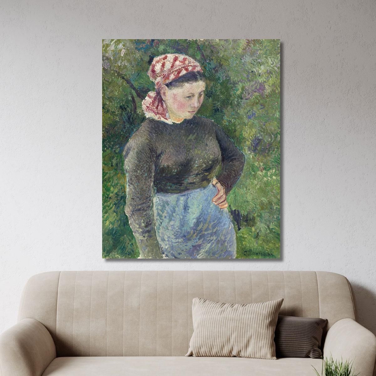 Peasant Woman 1880 Camille Pissarro cps50 canvas print 