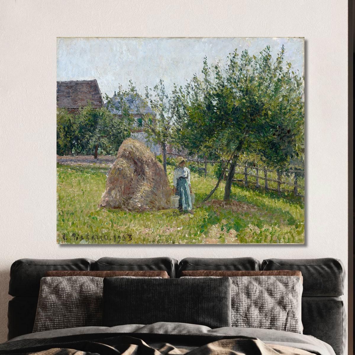 Apple Trees In Eragny Sunny Morning 1903 Camille Pissarro cps56 canvas print 