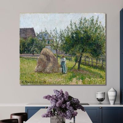 Apple Trees In Eragny Sunny Morning 1903 Camille Pissarro cps56 canvas print 