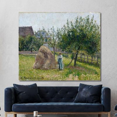 Apple Trees In Eragny Sunny Morning 1903 Camille Pissarro cps56 canvas print 