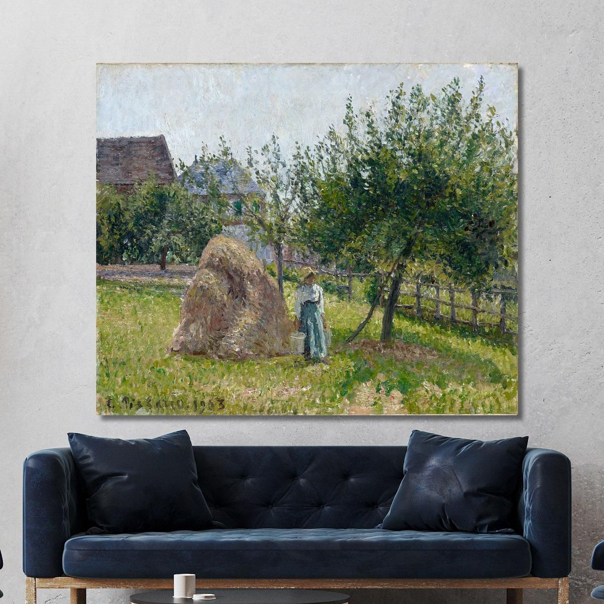 Apple Trees In Eragny Sunny Morning 1903 Camille Pissarro cps56 canvas print 