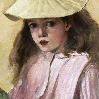 Portrait Of The Artists Daughter 1872 Camille Pissarro cps59 canvas print