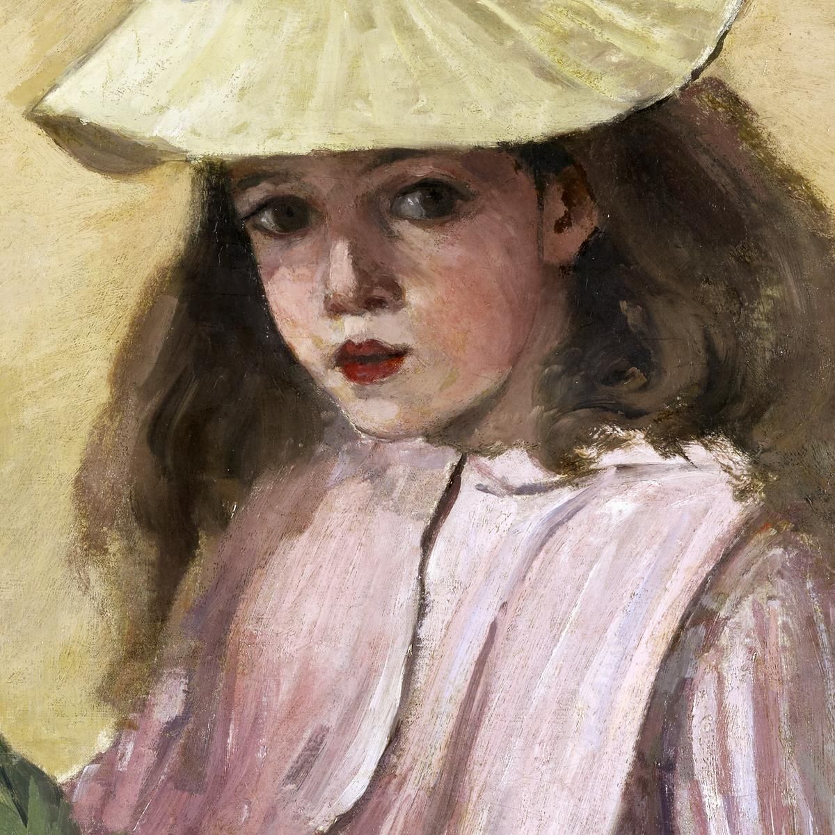 Portrait Of The Artists Daughter 1872 Camille Pissarro cps59 canvas print
