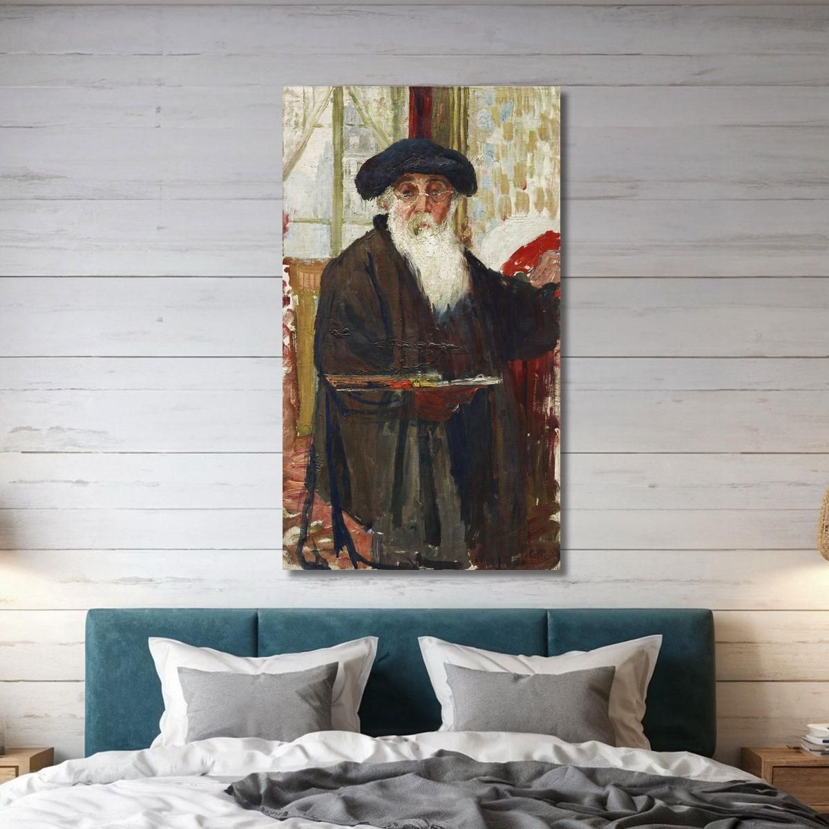 Self Portrait Ca 1898 Camille Pissarro cps63 canvas print 